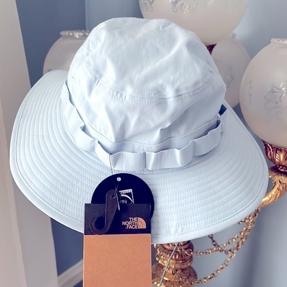Brand New The North Face Class V Brimmer Bucket Hat Beta Blue UPF 40+ Protection - Picture 6 of 15